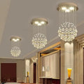 Modern crystal ball ceiling chandelier living room led light fixture