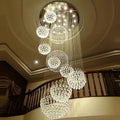 Modern crystal ball chandelier dining room pendant light