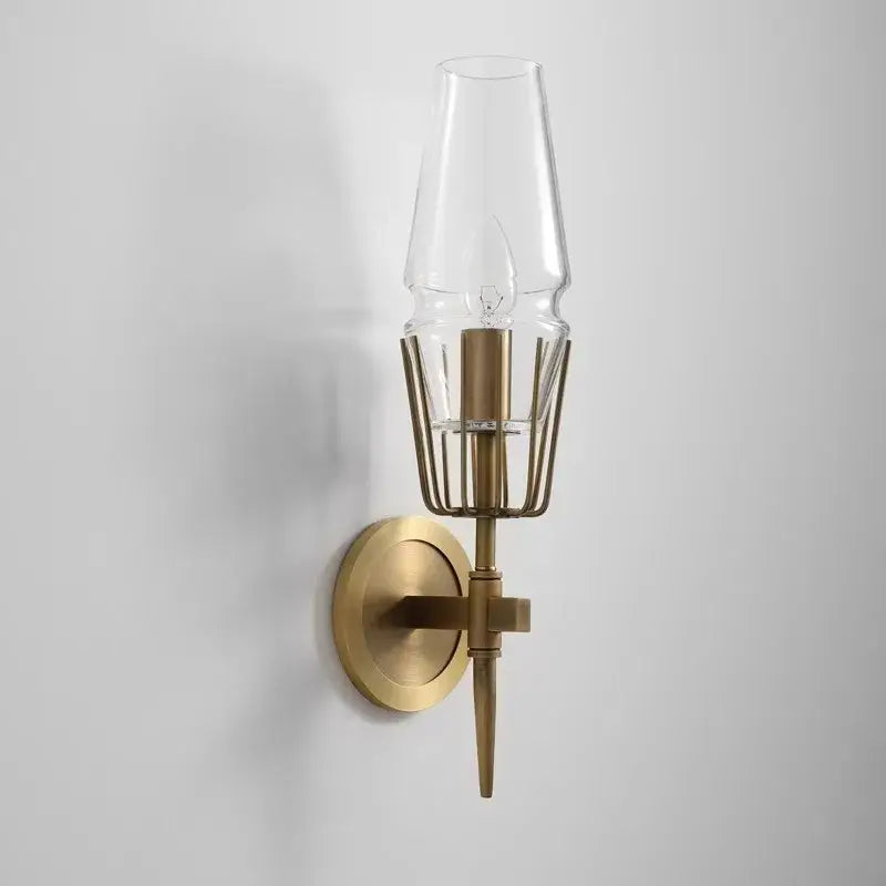 Modern crystal brass glass pendant light dining room chandelier