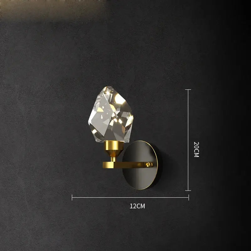 Modern crystal copper black led chandelier dining room pendant light