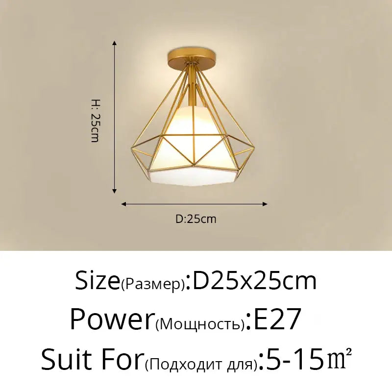 Modern crystal glass nordic led chandelier gold & black dining room