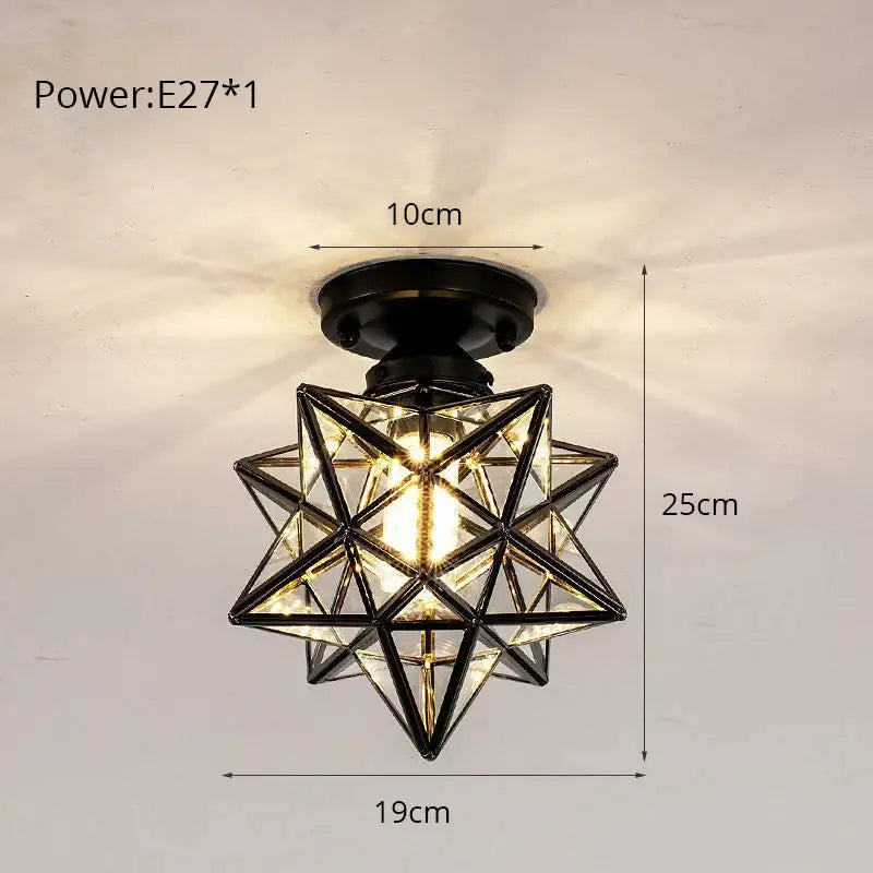 Modern crystal glass nordic led chandelier gold & black dining room