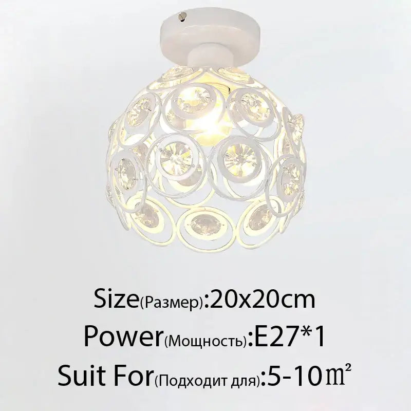 Modern crystal glass nordic led chandelier gold & black dining room