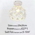 Modern crystal glass nordic led chandelier gold & black dining room