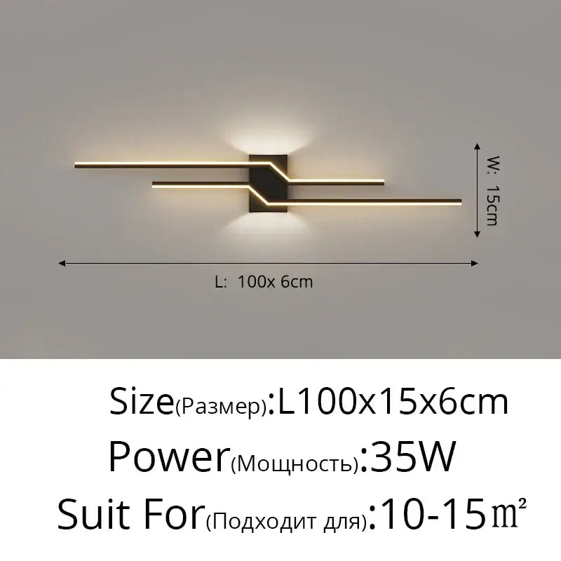 Modern curved gold led wall lamp bedroom sconce lighting