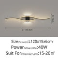 Modern curved gold led wall lamp bedroom sconce lighting