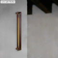 Modern dark brown wooden led wall sconce study room light