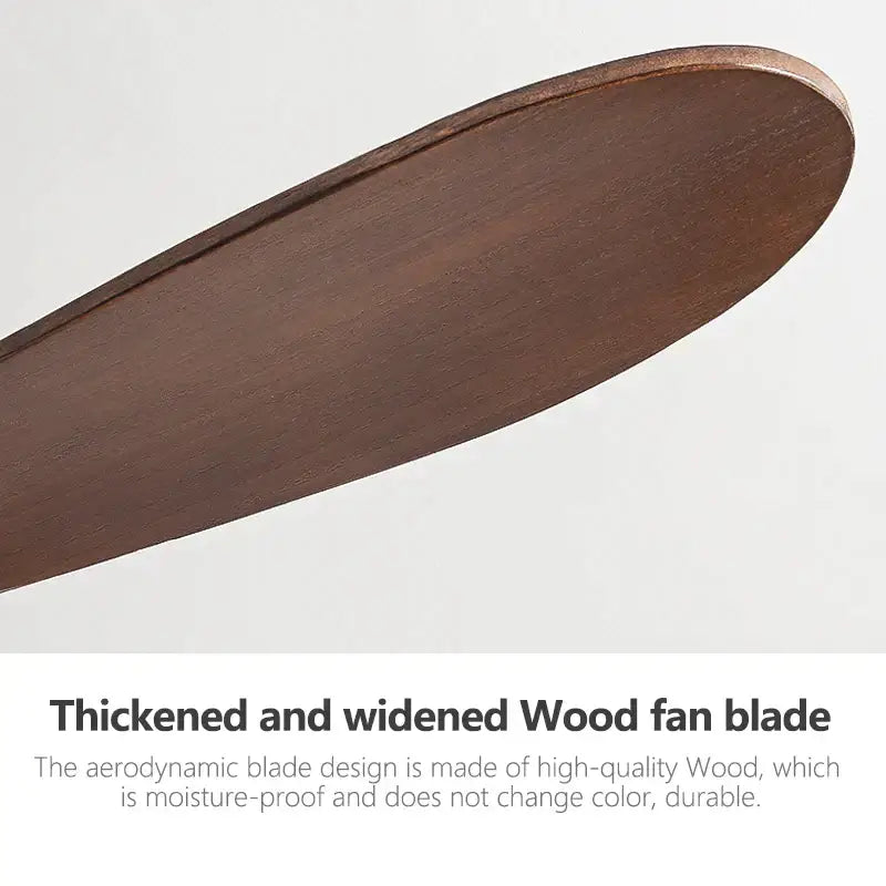 Modern dark wood remote control ceiling fan bedroom low floor fan