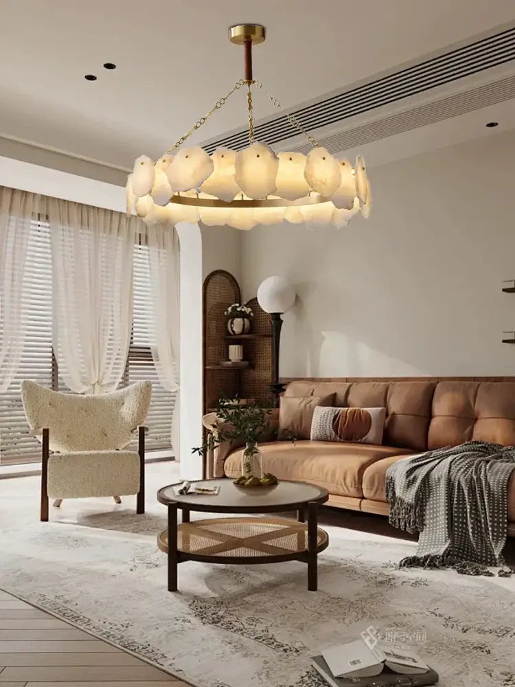 Modern decorbites brass marble ceiling chandelier dining room light