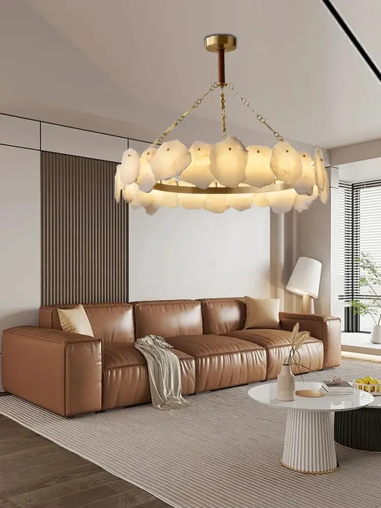 Modern decorbites brass marble ceiling chandelier dining room light
