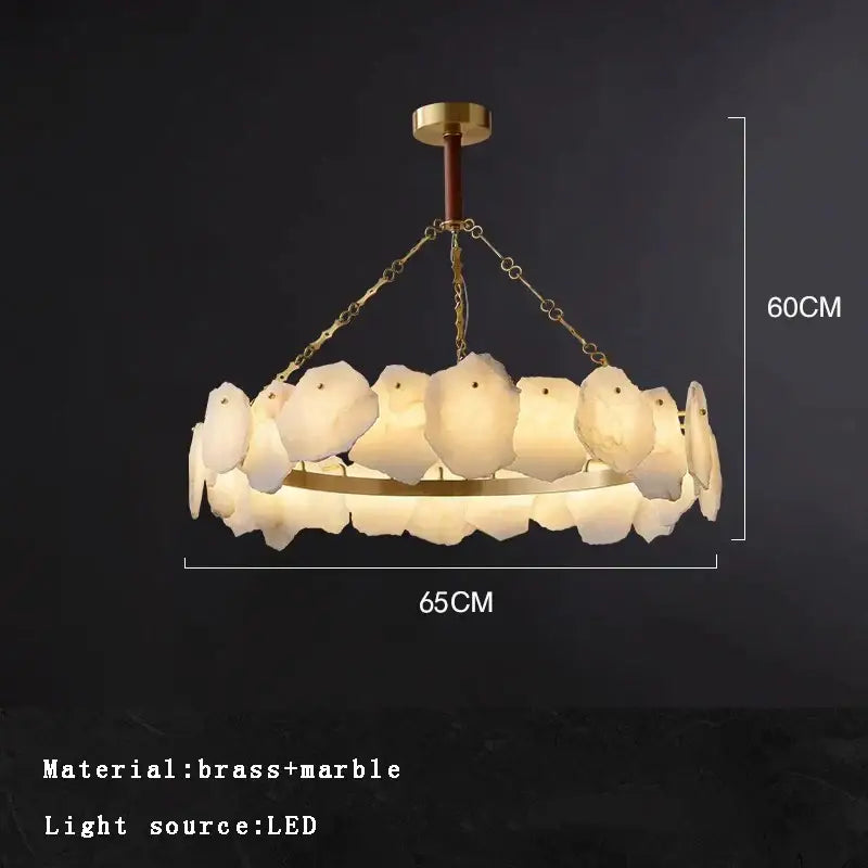 Modern decorbites brass marble ceiling chandelier dining room light