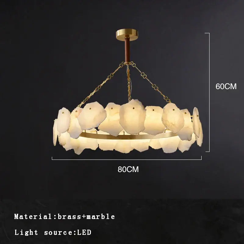 Modern decorbites brass marble ceiling chandelier dining room light