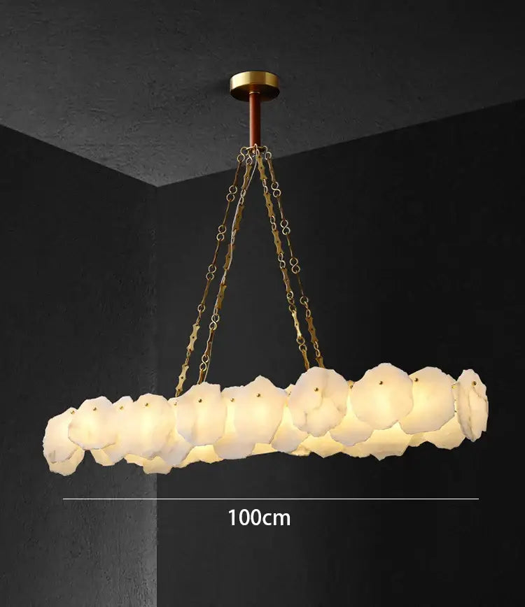 Modern decorbites brass marble ceiling chandelier dining room light