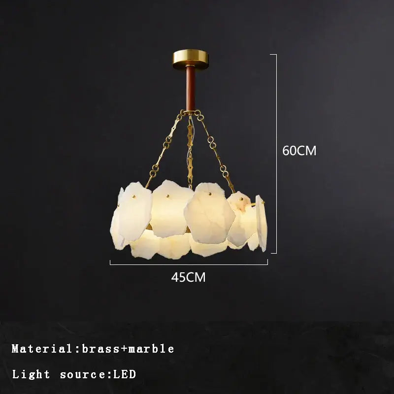 Modern decorbites brass marble ceiling chandelier dining room light