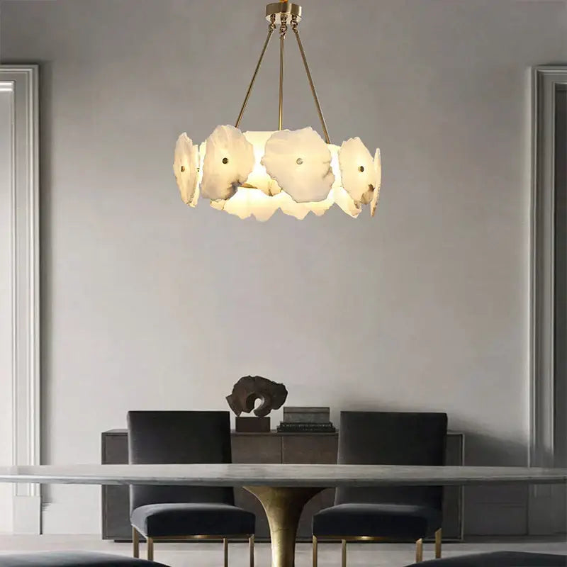 Modern decorbites brass marble ceiling chandelier dining room light