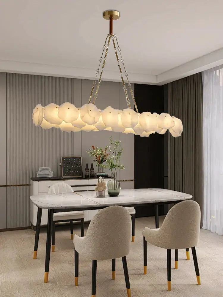 Modern decorbites brass marble ceiling chandelier dining room light