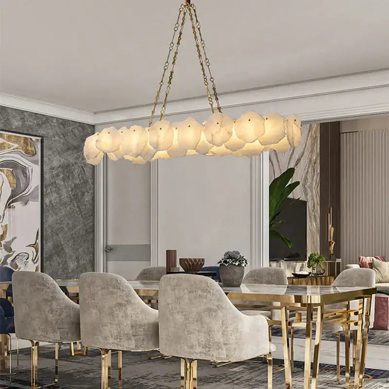 Modern decorbites brass marble ceiling chandelier dining room light