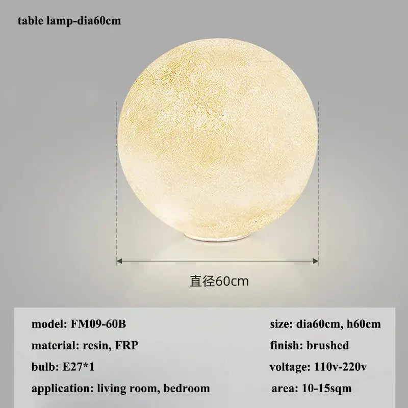 Modern decorbites cream moon led pendant chandelier for living room