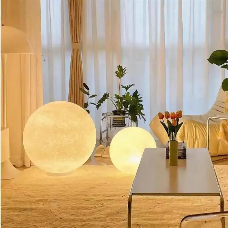 Modern decorbites cream moon led pendant chandelier for living room