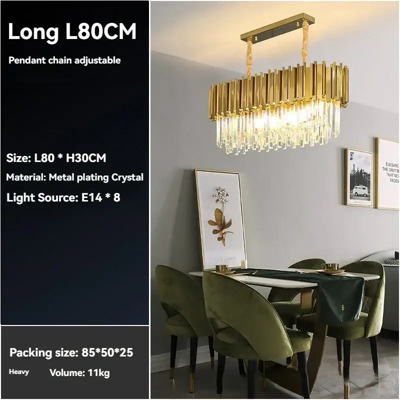 Modern decorbites crystal gold chandelier for living room ceiling