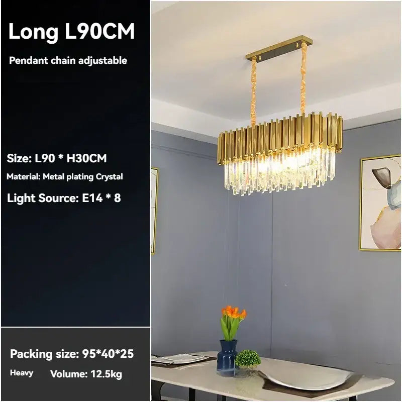 Modern decorbites crystal gold chandelier for living room ceiling