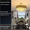 Modern decorbites crystal gold chandelier for living room ceiling
