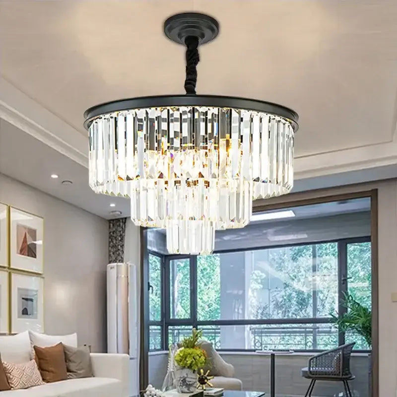 Modern decorbites crystal gold led chandelier for living room