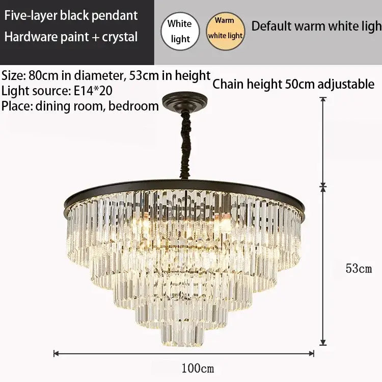 Modern decorbites crystal gold led chandelier for living room