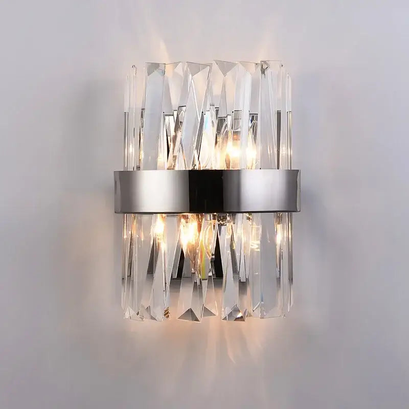 Modern decorbites crystal gold led wall sconce bedroom light