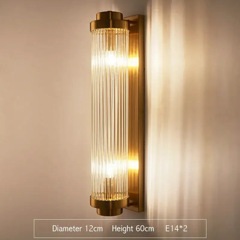 Modern decorbites crystal gold led wall sconce bedroom light