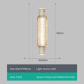 Modern decorbites crystal gold led wall sconce bedroom light