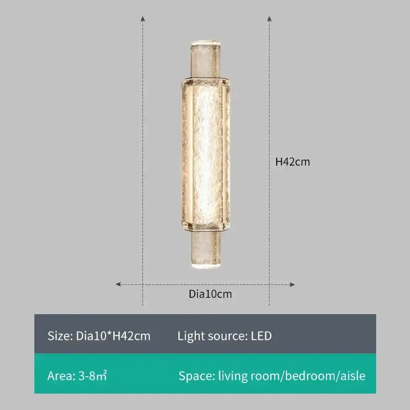 Modern decorbites crystal gold led wall sconce bedroom light