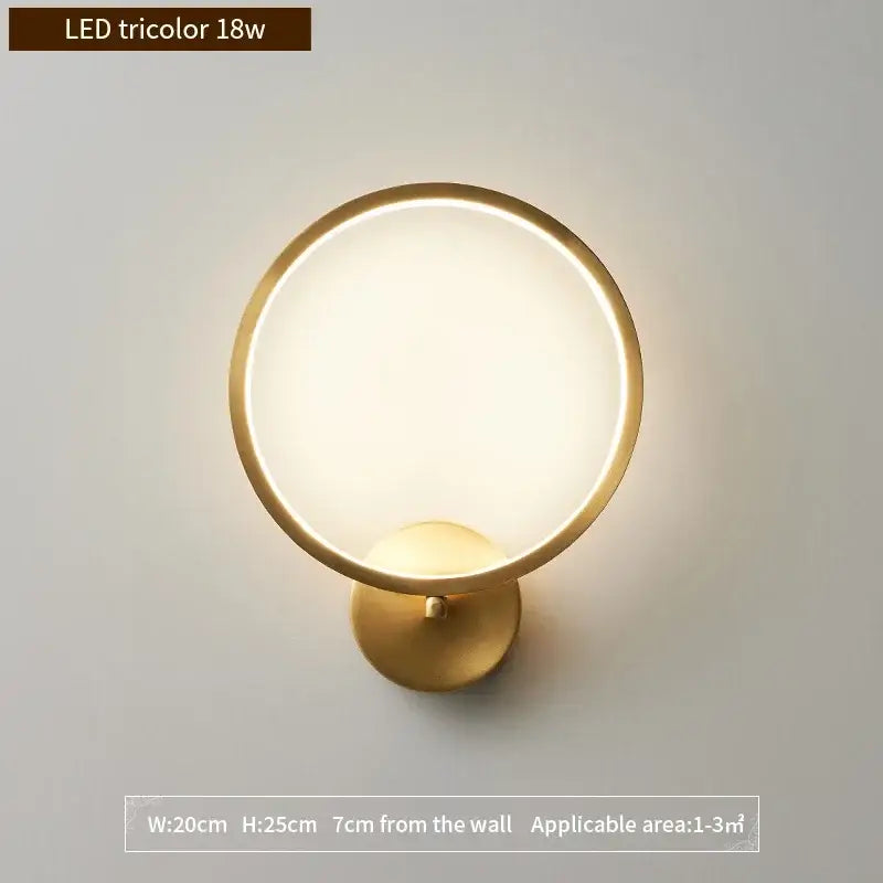 Modern decorbites crystal gold led wall sconce bedroom light
