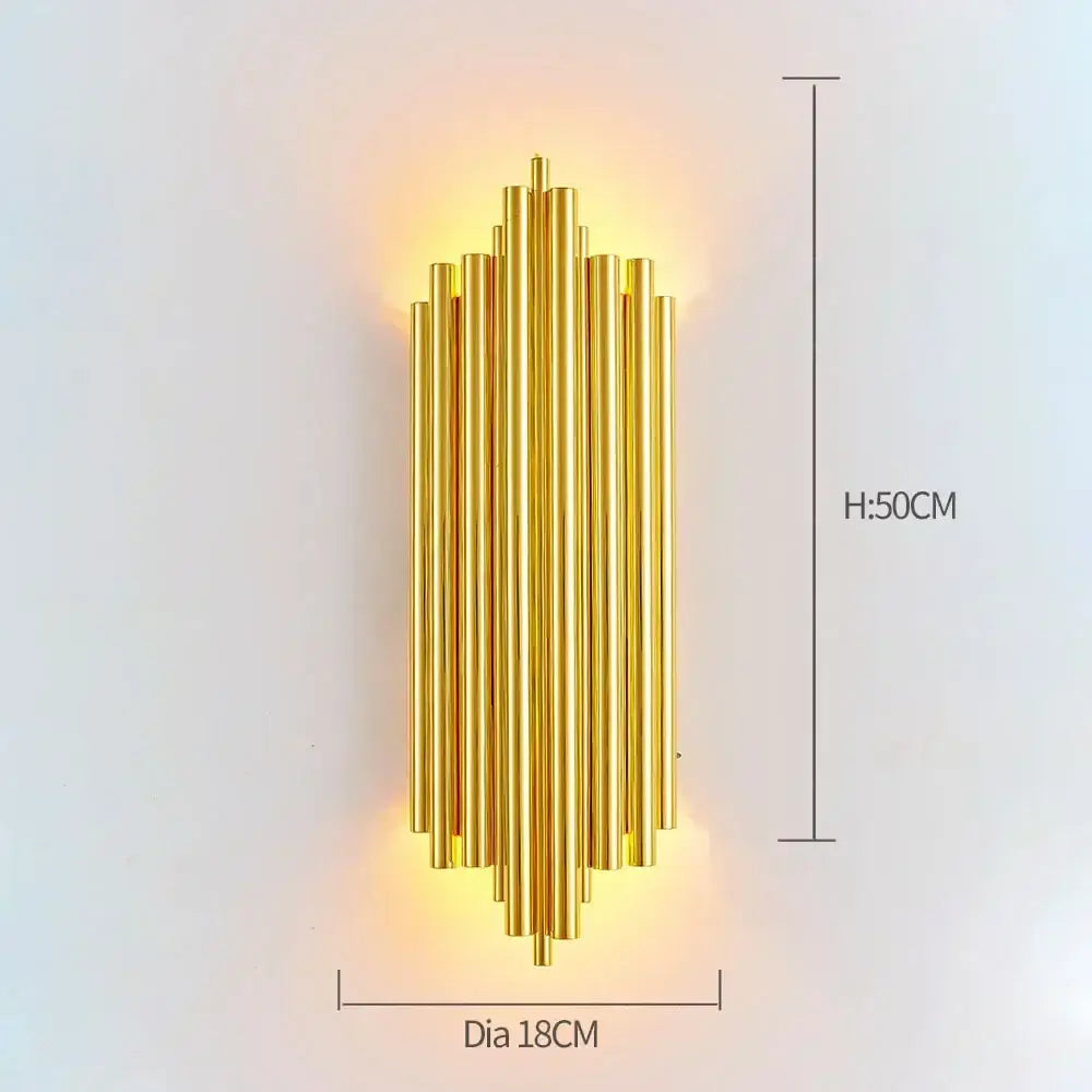 Modern decorbites crystal gold led wall sconce bedroom light