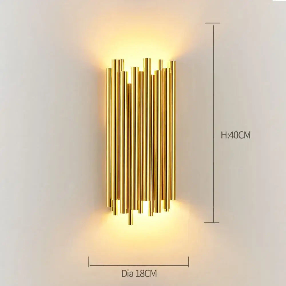 Modern decorbites crystal gold led wall sconce bedroom light