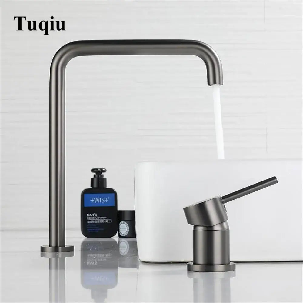 Modern decorbites gun grey rotating faucet kitchen sink tap