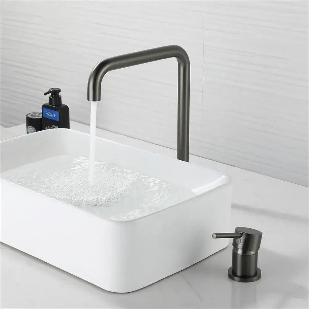 Modern decorbites gun grey rotating faucet kitchen sink tap