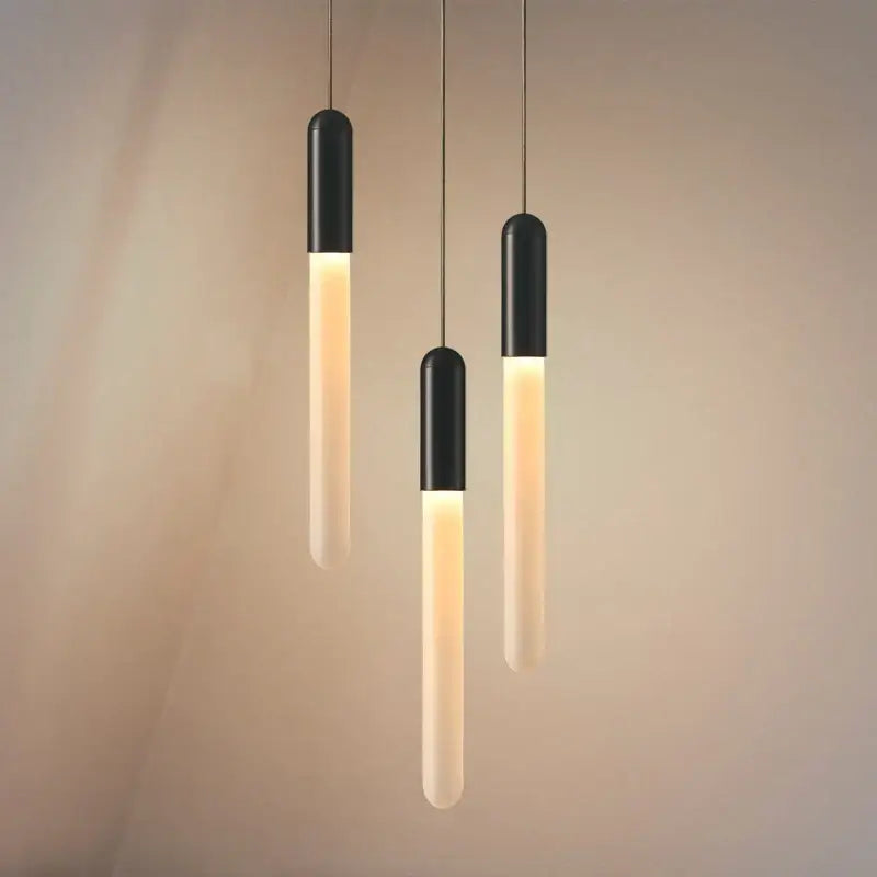 Modern decorbites luxe gold tube chandelier dining room lighting