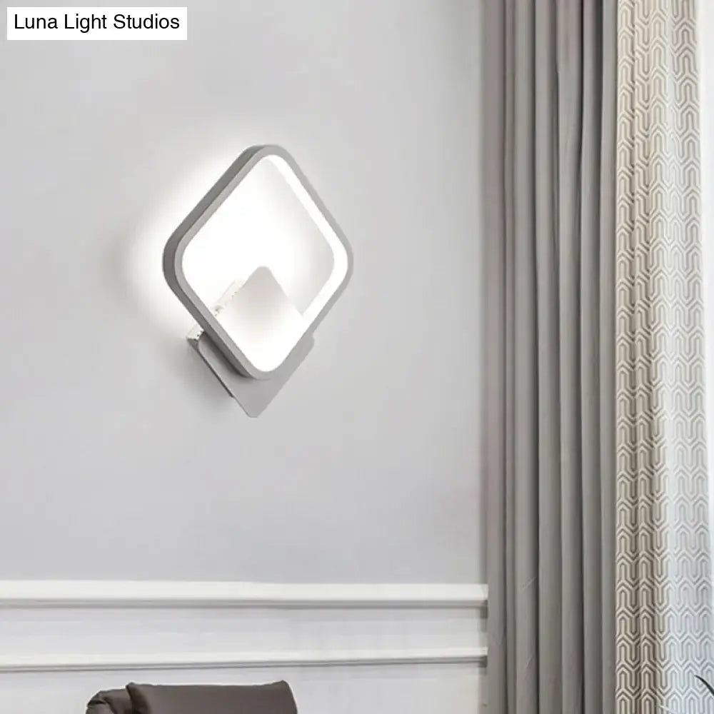 Modern diamond white led wall lamp bedroom sconce light