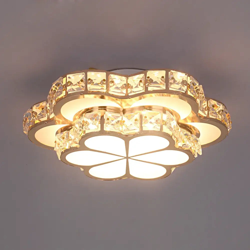 Modern elegant crystal led chandelier – living room ceiling lamp