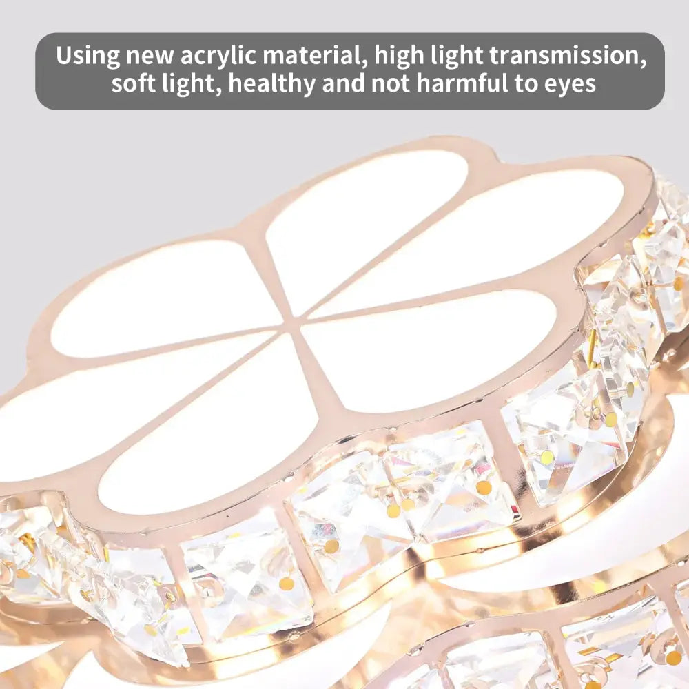 Modern elegant crystal led chandelier – living room ceiling lamp