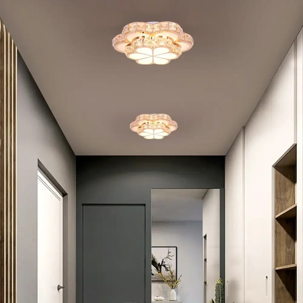 Modern elegant crystal led chandelier – living room ceiling lamp