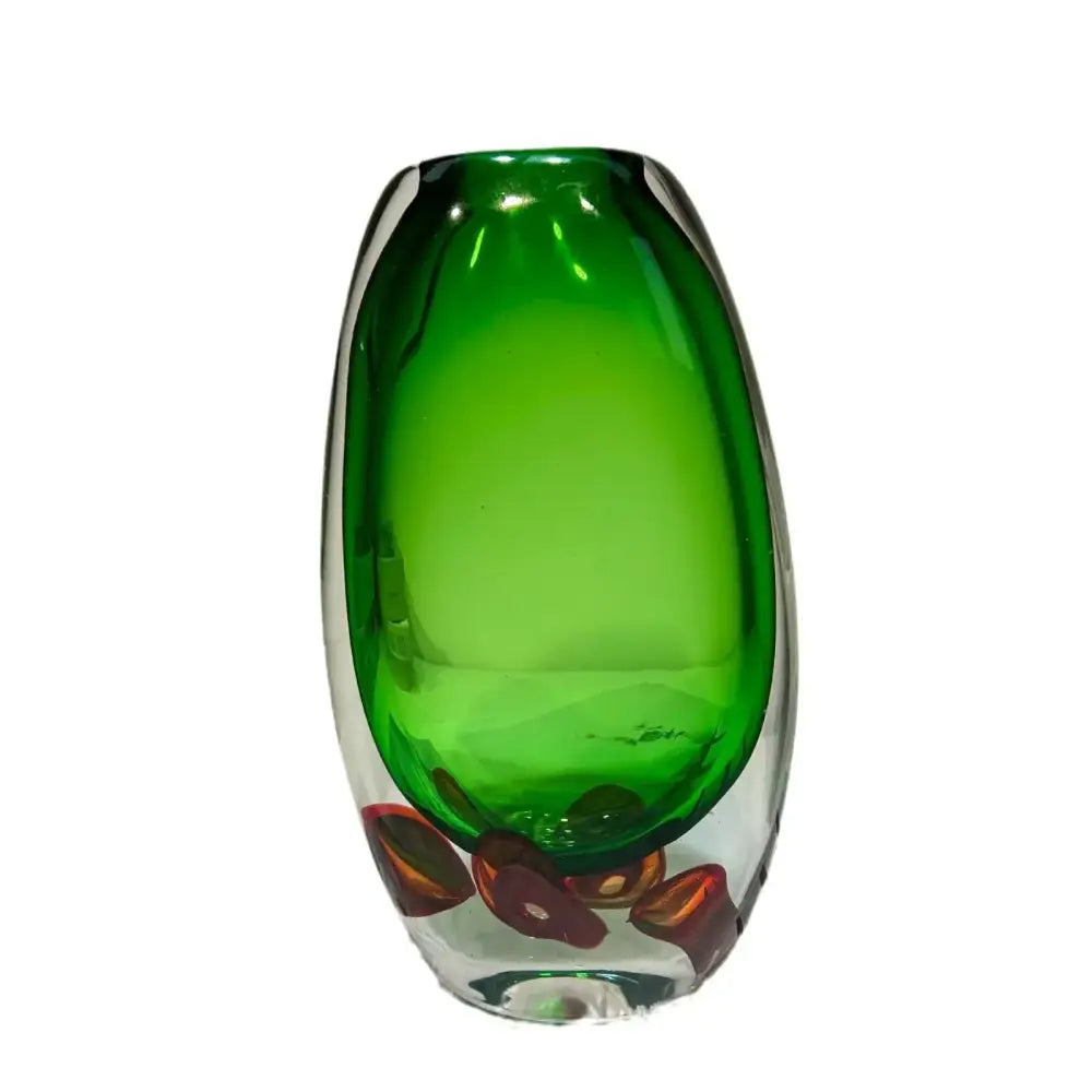 Modern emerald clear fruit tray vase living room glass decor