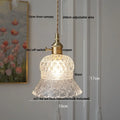 Modern faceted glass knob led pendant lamp for living room