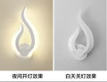 Modern flame acrylic led wall light for living room bedroom