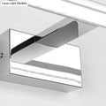 Modern geometric chrome vanity light fixture bathroom wall lamp