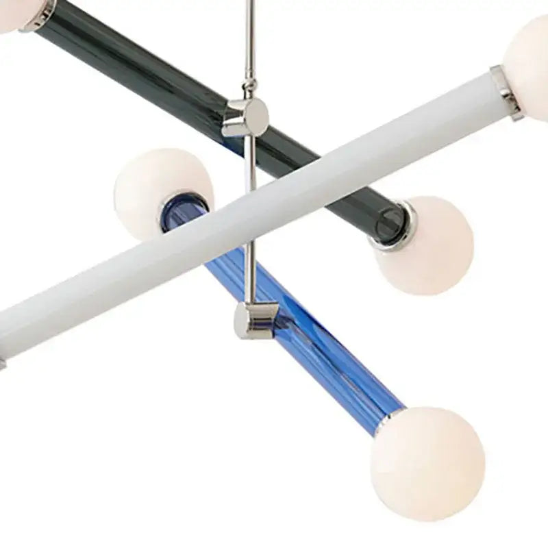 Modern geometric colorful chandelier art deco dining room light