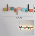 Modern geometric flush mount colorful wall sconce bedroom light