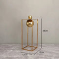 Modern geometric gold frame decorative figurines living room sculptures