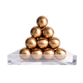 Modern geometric gold tower set living room acrylic trays